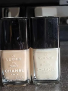 Lote de 2 Chanel Le Vernis Color de Uñas - 75 Dragee, 69 Ironoque - Imagen 1 de 1