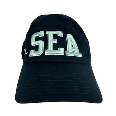 Gorra de béisbol NHL Seattle Kraken de hockey bordada ajustable azul marino talla única Foto 1 de 4