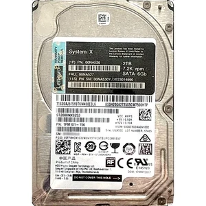 Lenovo (00NA527) - 2TB (SFF 2.5in) SATA-III 6G 7.2K HDD (00NA526) - Picture 1 of 1