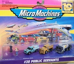Micro Máquinas Galoob 75030 Celebrando 10 Años #38 Servidores Públicos Juego Foto 1 de 1