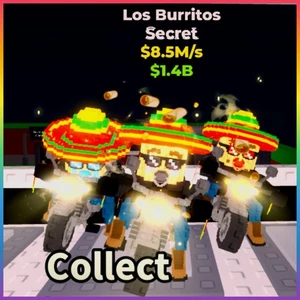 Los Burritos / VERY RARE 1% ✅  Steal a Brainrot🔥ROBLOX / Required for W or L - Picture 1 of 1