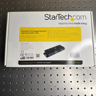 StarTech 4 Port Industrial USB 3.0 Hub (ST4300USBM) - Image 1 of 3