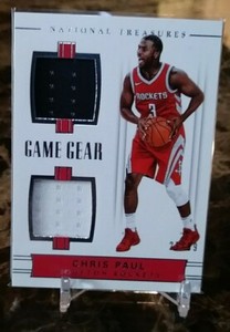 2017-18 Panini National Treasures Game Gear Duals 25/99 🔥Chris Paul🔥 #GGD-10