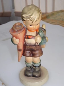 Rare Goebel Hummel Figurine Nr 80 Schoolboy with Cone and Satchel - Picture 1 of 3