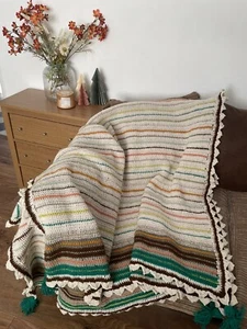 crochet blanket handmade large - Picture 1 of 4