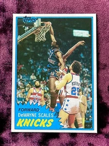 DeWayne Scales 1981 Topps RC #89 NrMt Knicks Rookie Jersey LSU Dallas Legends SP - Picture 1 of 2
