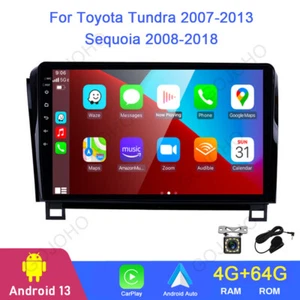 4+64GB For Toyota Tundra 07-13 Sequoia 08-18 Android 13 Car Stereo Radio CarPlay - Foto 1 di 20