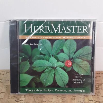 HERB MASTER Complete Herbal Reference Library (CD-ROM 2003, ACR) SEALED CL3 - Image 1 of 4