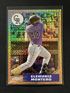 2022 Topps Update Silver Pack Mojo Refractor Elehuris Montero RC Colorado Rockie - Picture 1 of 1
