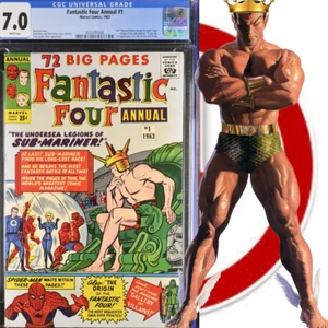 1963 Fantastic Four Annual #1 CGC 7.0 Erster Auftritt von Warlord Krang, Dorma. - Bild 1 von 3