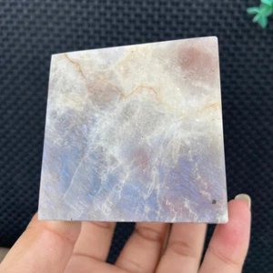 Cubo de pie de piedra lunar destello azul 468 g muestra de cristal de cuarzo curación - Imagen 1 de 10