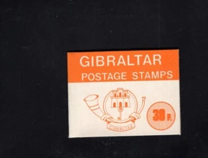 Gibraltar 1977-1980 30p Orange Nature Definitives Sachet Booklet - Bild 1 von 1