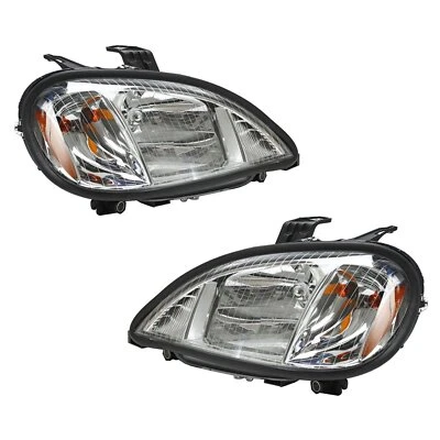 For 04-13 Freightliner Columbia Headlights Headlamps Left & Right Pair Set - Image 1 of 4
