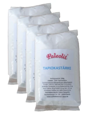 4 x 500g Tapiokastärke vegan glutenfrei Maniok Maniokstärke Tapioka Speisestärke - Bild 1 von 4
