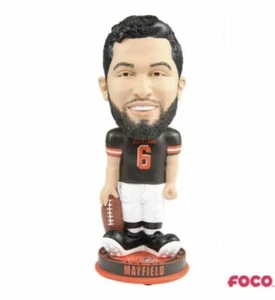 Baker Mayfield Cleveland Browns Knucklehead Big Head Bobblehead NFL NEW - Picture 1 of 3