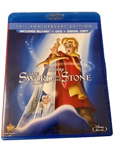 The Sword in the Stone Blu Ray Dvd 2 Disc Set 50th Anniversary Edition Disney - Picture 1 of 12