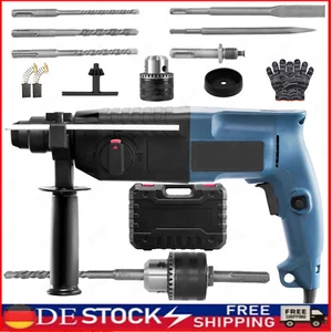 SDS+ Schlagbohrmaschine Bohrhammer Meißelhammer Stemmhammer SDS-Plus Mit Koffer - Bild 1 von 11