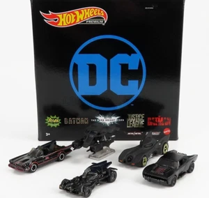 BATMAN DC BATMOBILE SET 5 MODELLI DI FILM E SERIE TV,HOT WHEELS PREMIUM 1:64 - Foto 1 di 3