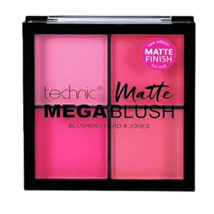 Technic MATTE MEGA BLUSH Blusher Palette Natural Matte Compact Quad Pink Colours - Picture 1 of 1