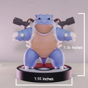 Blastoise Spray Humidifier Double Tube 3D Printed Figure, Cool Decor, Desk Decor - Picture 1 of 15