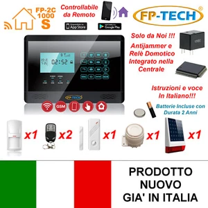 ANTIFURTO ALLARME TOUCH SCREEN CASA KIT COMBINATORE GSM WIRELESS CON SIRENA W06 - Foto 1 di 11