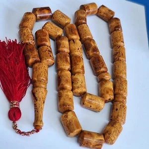 ☀️Natürlicher Baltischer Bernstein Islamische Gebetsperlen Misbaha Tasbih Rosenkranz 138g gepresst☀️ - Bild 1 von 24