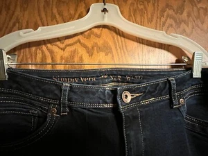 Simply Vera Vera Wang Women Jeans Blue Tag Size 16 (38x29) Bootcut Stretch - Picture 1 of 9
