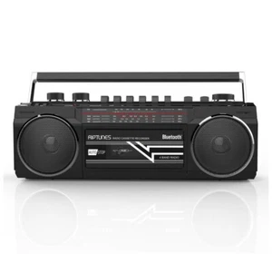 Riptunes Retro AM/FM/SW Radio + Kassette Ghettoblaster mit Bluetooth und USB/SD-Karte - Bild 1 von 11