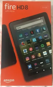 AMAZON FIRE HD8 TABLET (10th gen) BLACK 32GB BRAND NEW ~ SEALED ~ FREE SHIPPING - Picture 1 of 3