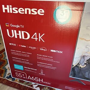 Hisense 55" Class - A65H Series - 4K UHD LED LCD TV Model# 55A65H BNIB NEW