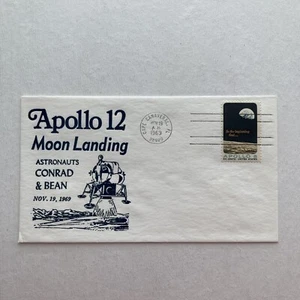 Apollo 12 Moon Landing Commemorative Cover Astronauts Conrad & Bean 11-19-69 - Picture 1 of 4