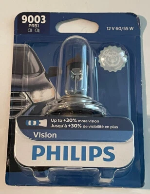 Philips 9003PRB1 Visión Faro Bombilla 9003 PRB1 Iluminación Eléctrica Repuesto Foto 1 de 4