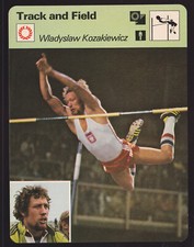 WLADYSLAW KOZAKIEWICZ Poland Track & Field Photo 1979 SPORTSCASTER CARD #78-12