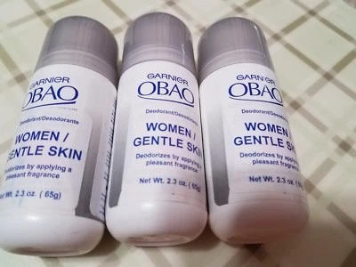 3 pack Garnier Obao Deodorant Antiperspirant No Alcohol Frescura Piel Delicada  - Image 1 of 4