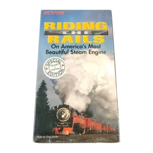 Riding the Rails On America's Most Beautiful Steam Engine VHS Tape New Sealed - Picture 1 of 4