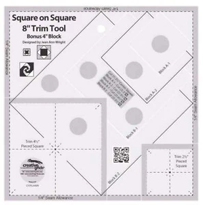 Creative Grids Square on Square 8in Trim Tool CGRJAW8 - Picture 1 of 1