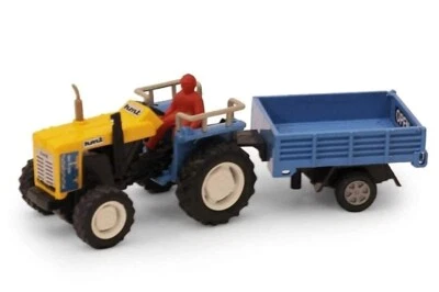 Tractor Trolley Toy with Detachable Trolley Lid Opens - Pull Back Action - Image 1 of 4