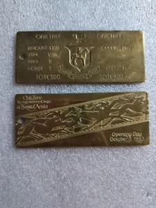 TWO (2) VNT Santa Anita Park/Oak Tree Racing Association Opening Day key fobs - Picture 1 of 2