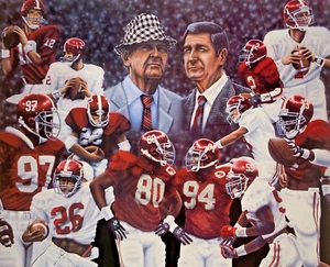 Alabama Crimson Tide Open Edition Print Crimson Classics Greatest Players - Picture 1 of 18