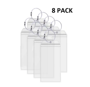 8 PACK - HEAVY DUTY-Cruise Luggage Tag Document Holders-US SELLER - Waterproof - Picture 1 of 8