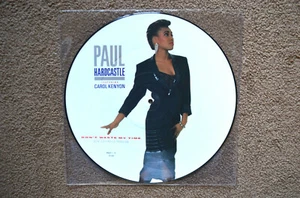 Paul Hardcastle Ltd. U.K. 12" Picture Disc "Don't Waste My Time" Chrysalis, NM - Imagen 1 de 2