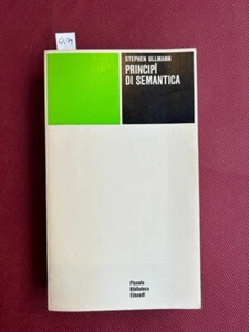 ULLMANN Stephen, Principi di semantica. Torino, Einaudi, 1977 - Bild 1 von 1