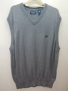 Chaps Gray Sweater  Vest Mens Sz 2XB - Picture 1 of 4