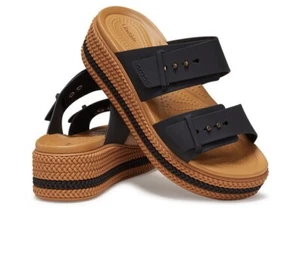 Crocs Brooklyn Woven Buckle W Black Size US W4-W9 Women's - Bild 1 von 7