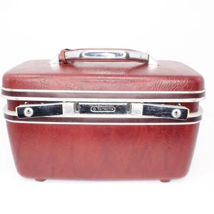 Custodia vintage Samsonite Silhouette II treno rosso bordeaux senza chiavi - Foto 1 di 15