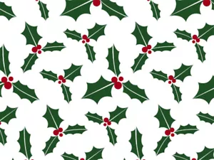 Holly Berries Christmas Tissue Paper # 411 ~ 10 Large Sheets - Picture 1 of 2