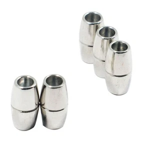 5Pcs Magnetic Clasps Leather End Cap Charms DIY Necklace Jewelry Findings - Picture 1 of 24