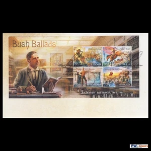 2014 Bush Ballads Mini Sheet First Day Cover (FDC) - Bild 1 von 1