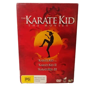 The Karate Kid 1 2 3 Trilogy DVD Drama Romance Martial Arts Family Region 4 VGC - Bild 1 von 23