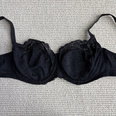Panache Envy Full Cup Bra Size 30FF Black 7285 Underwired Non Padded Supportive - Image 1 of 4